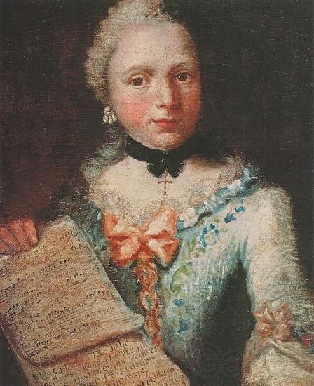 Angelica Kauffmann Selbstportrat als Sangerin mit Notenblatt Norge oil painting art
